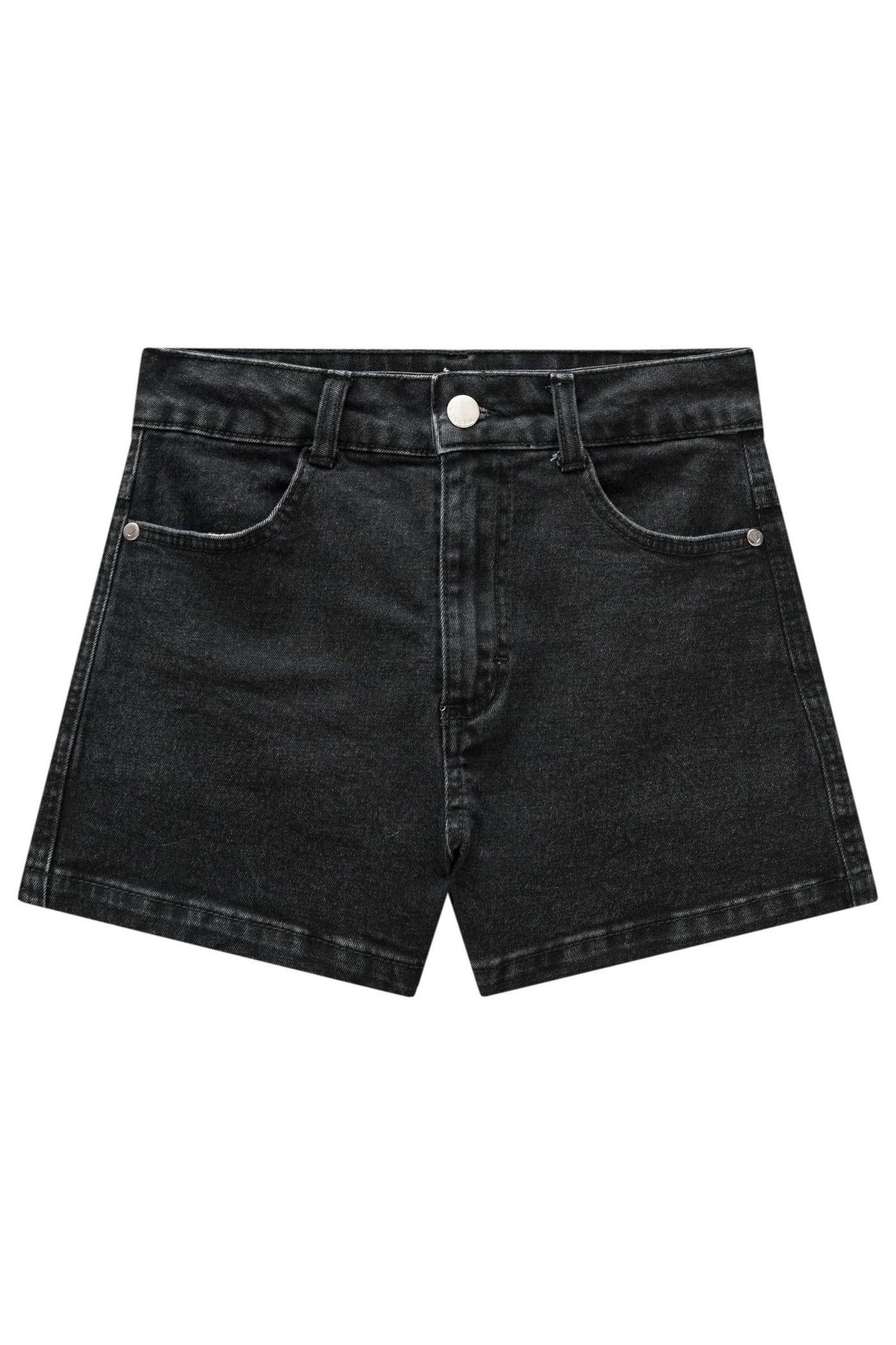 Shorts Cintura Alta em Jeans com Elastano 82966 Vic&Vicky Teen Menina