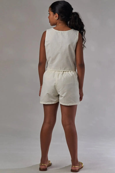 Shorts em Alfaiataria Amore 86544 Lilimoon Teen Menina