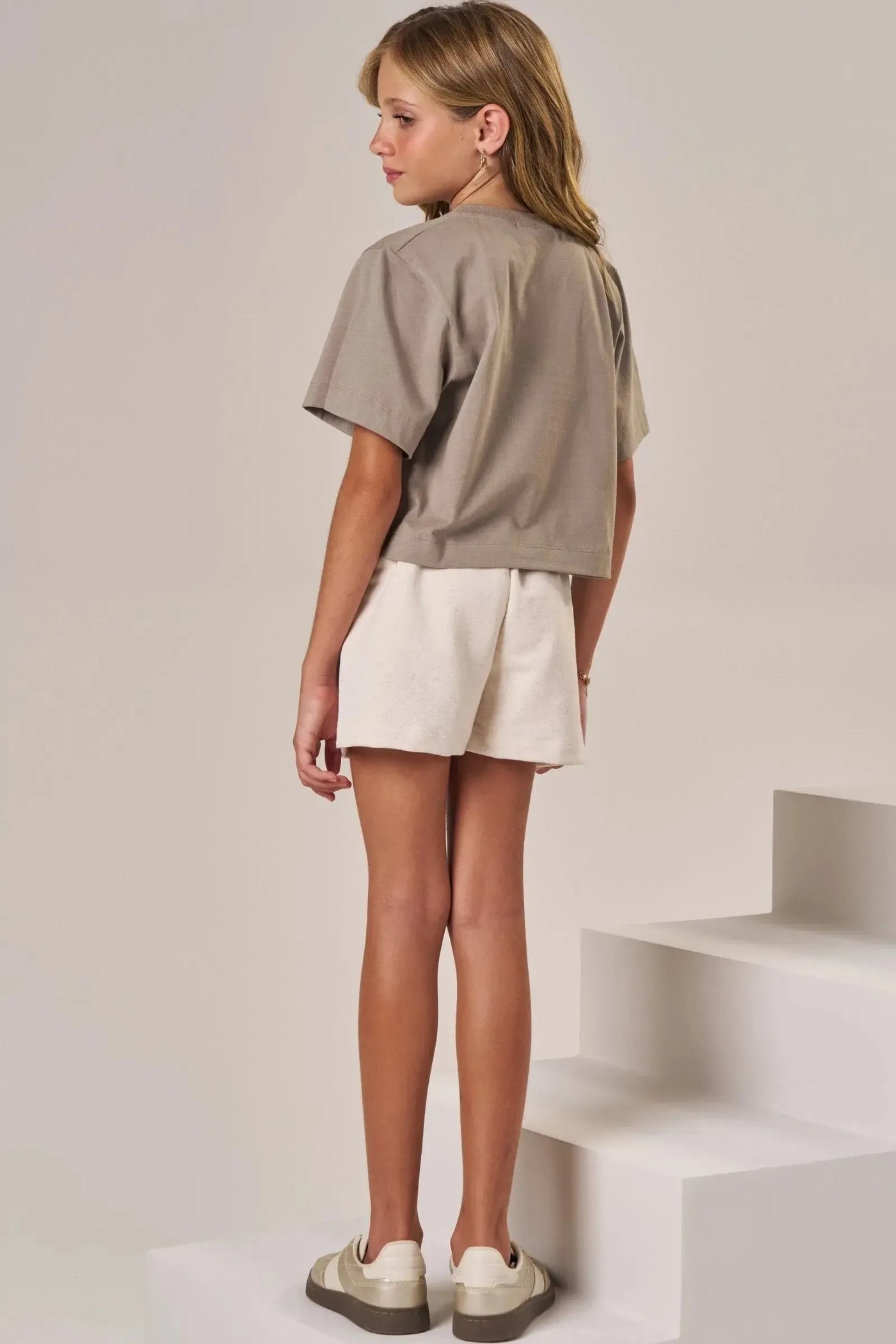 Shorts em Moletom sem Pelúcia 86545 Lilimoon Teen Menina