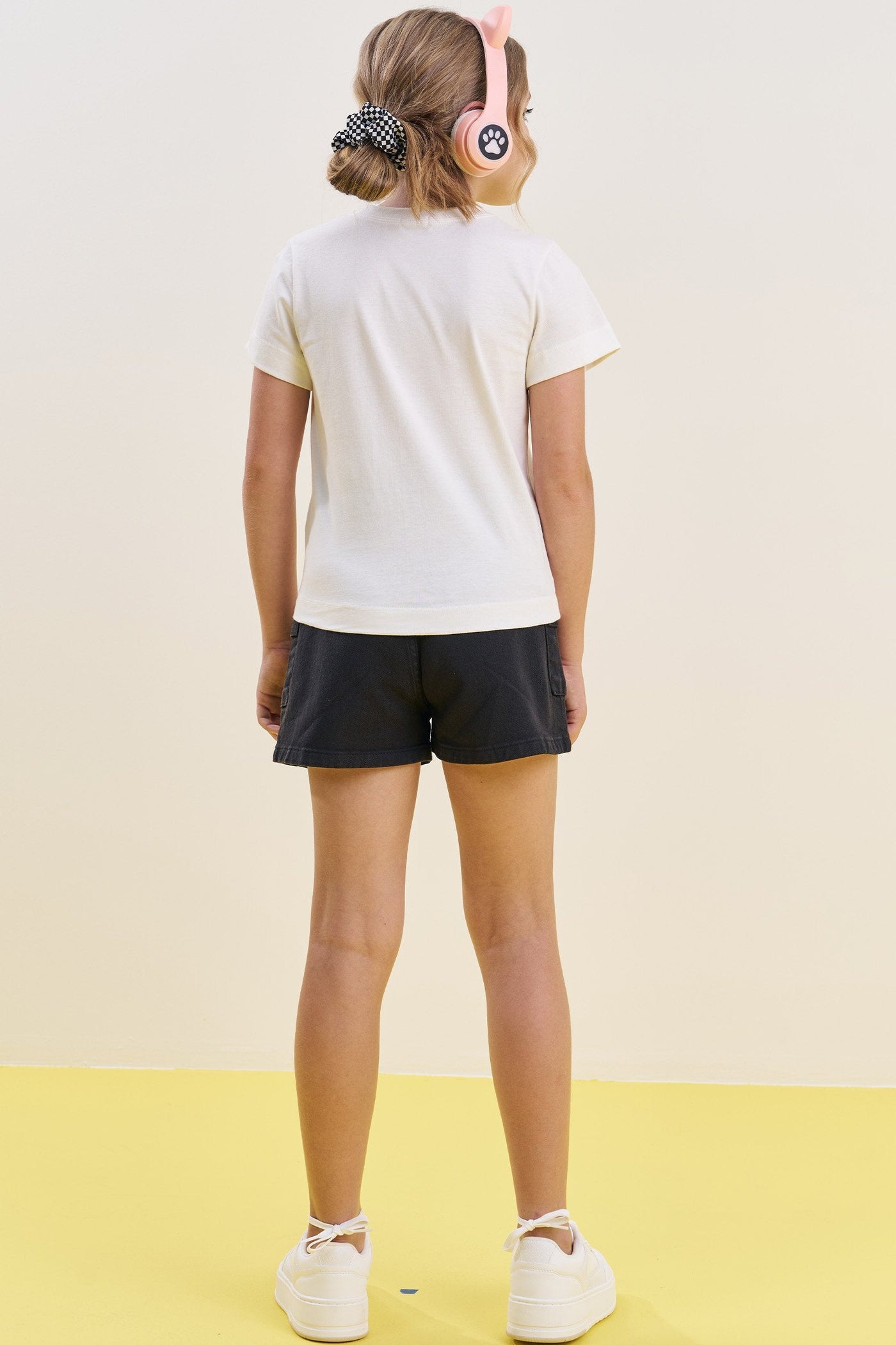 Shorts em Sarja com Elastano 82902 Vic&Vicky Teen Menina