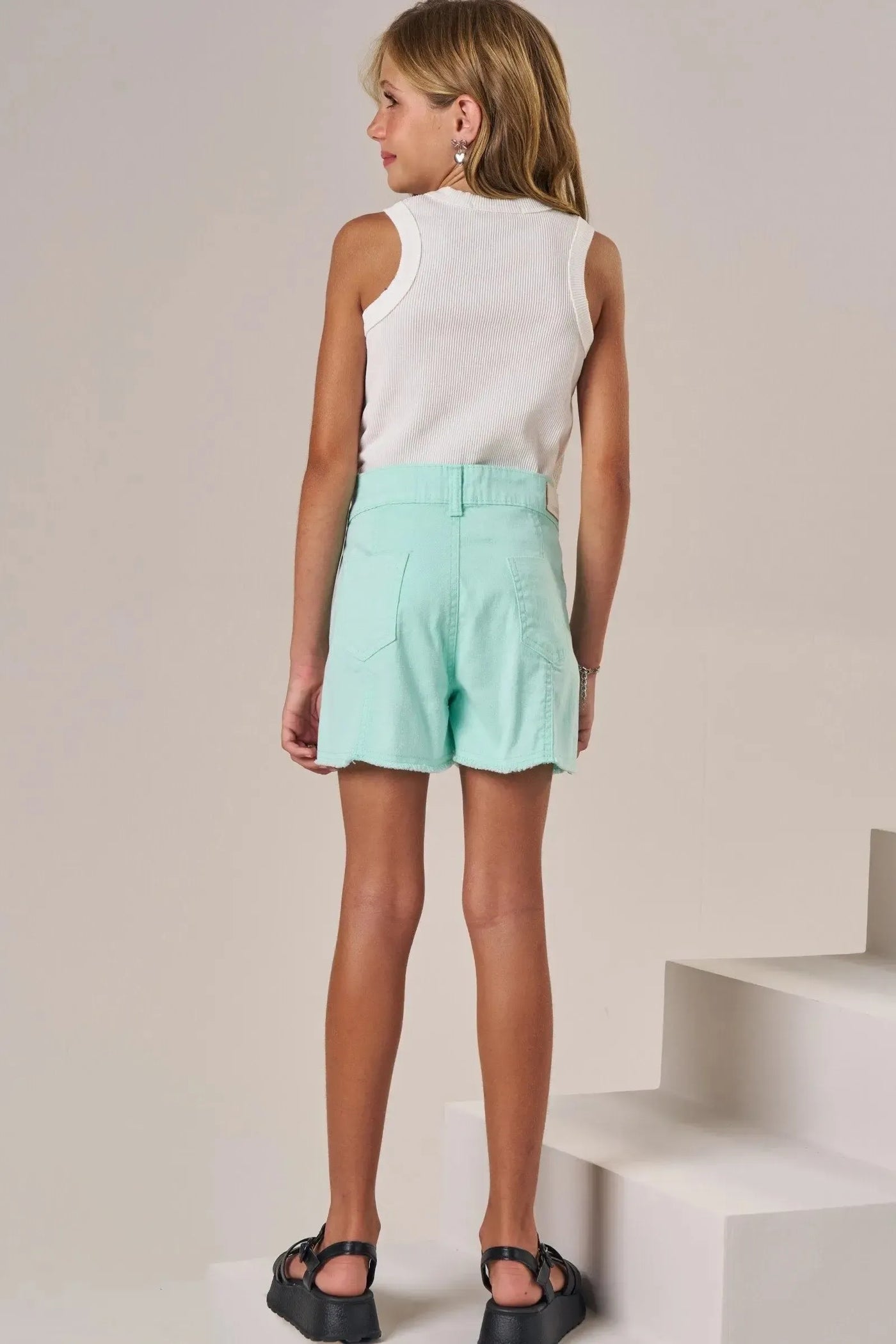 Shorts em Sarja com Elastano 86534 Lilimoon Teen Menina