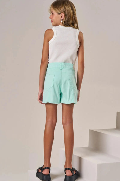 Shorts em Sarja com Elastano 86534 Lilimoon Teen Menina