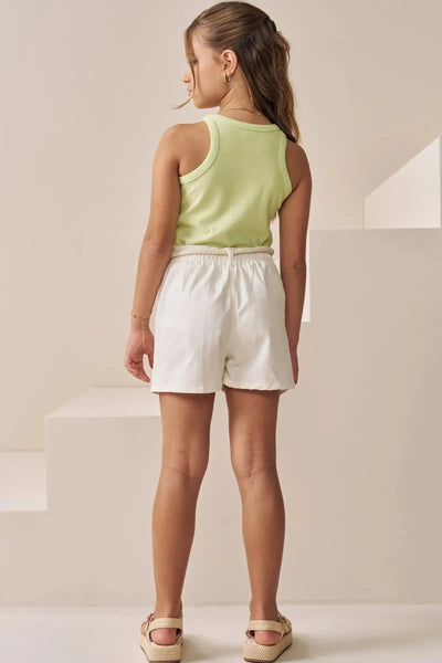 Shorts em Sarja com Elastano 87351 Vic&Vicky Teen Menina