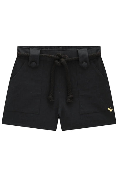 Shorts em Sarja com Elastano 87351 Vic&Vicky Teen Menina
