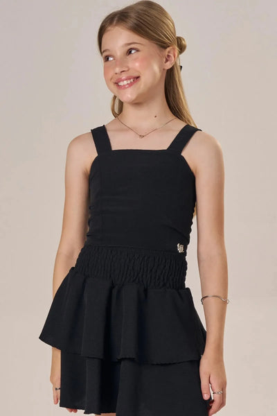 Top Cropped em Crepe Dua Lipa 86373 Lilimoon Teen Menina