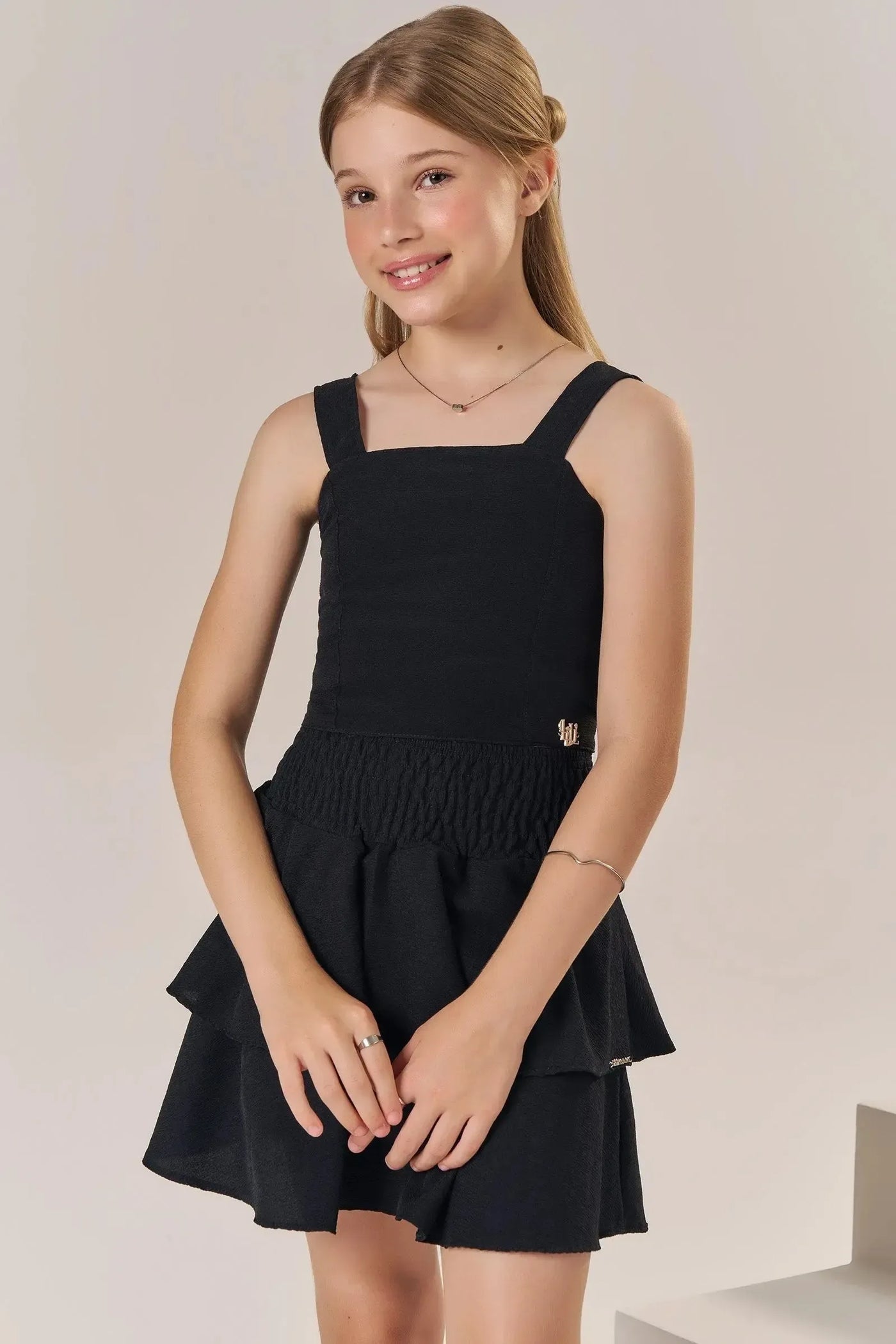 Top Cropped em Crepe Dua Lipa 86373 Lilimoon Teen Menina