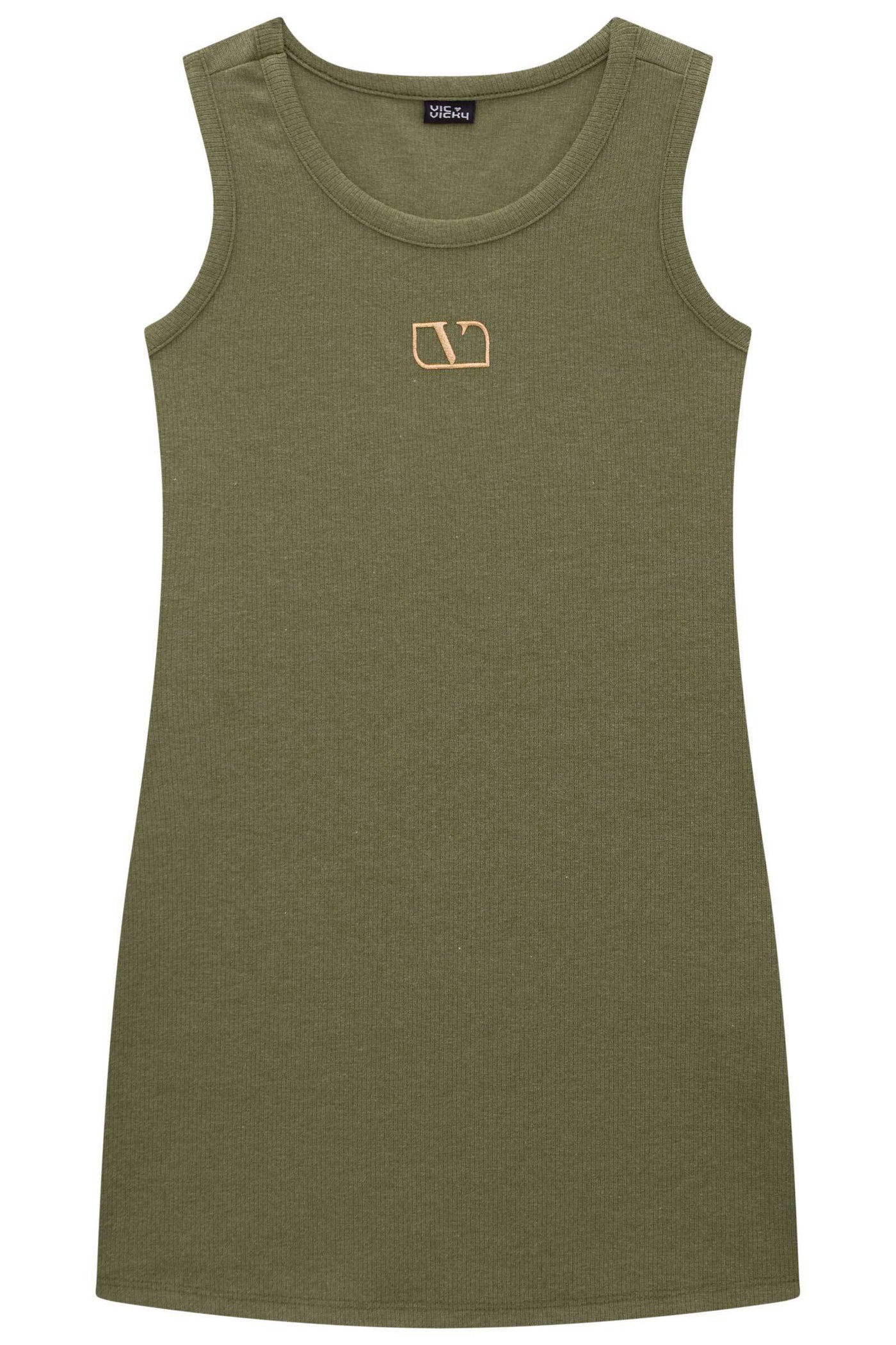 Vestido em Canelado Liz 83553 Vic&Vicky Teen Menina