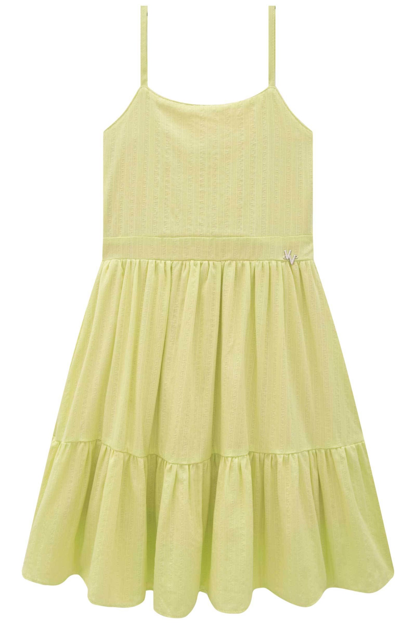 Vestido Médio em Tricoline Maquinetado 83675 Vic&Vicky Teen Menina