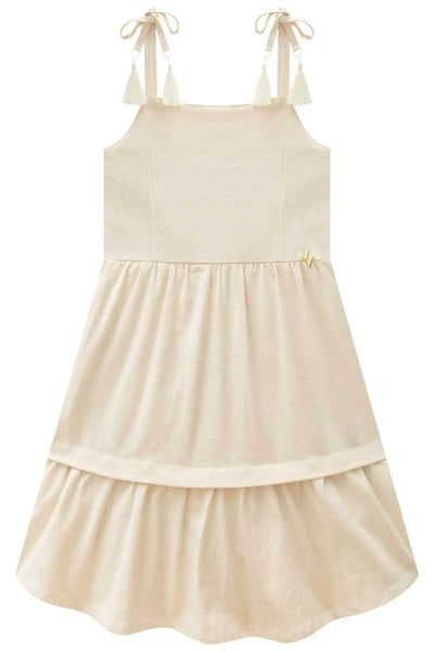 Vestido Médio em Viscolinho 88680 Vic&Vicky Teen Menina