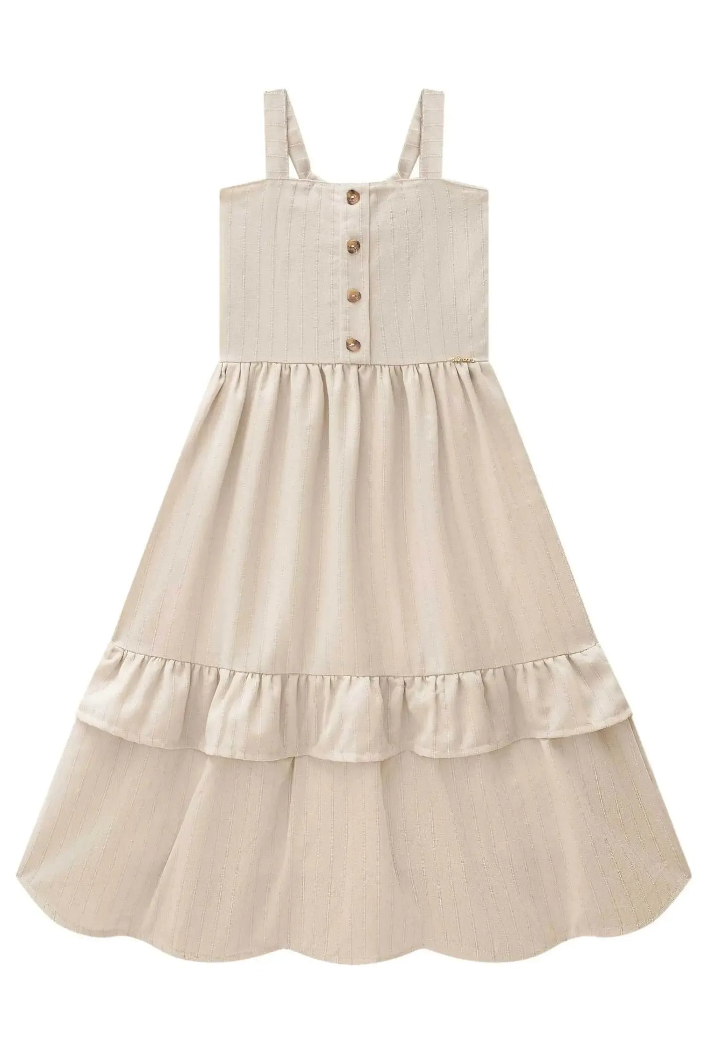 Vestido Midi em Linho Milano 87534 Lilimoon Teen Menina