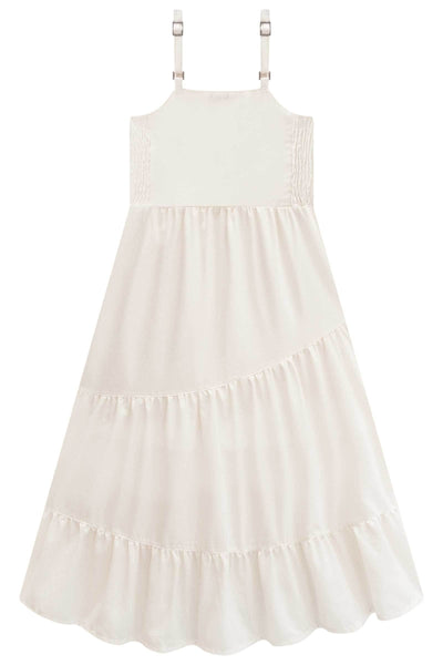 Vestido New Midi em Linho Gold 83679 Vic&Vicky Teen Menina