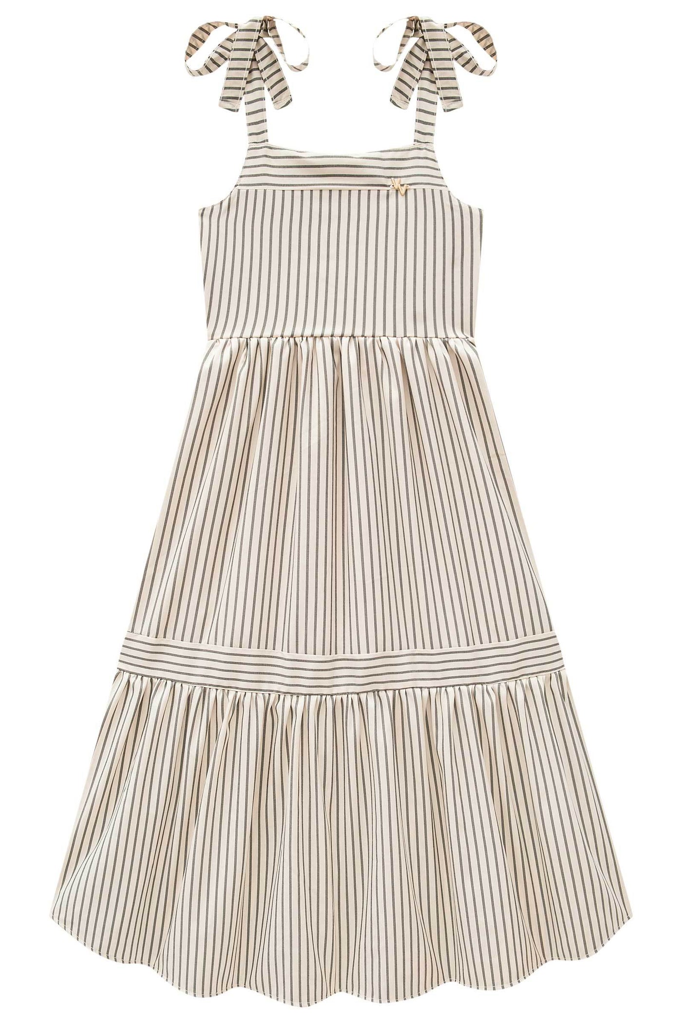 Vestido New Midi em Techno Stretch 83682 Vic&Vicky Teen Menina