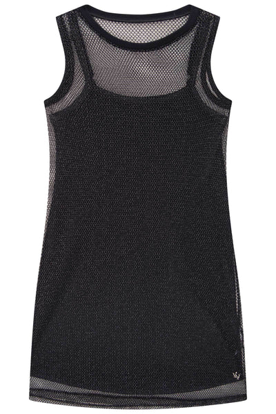 Vestido Sobreposição em Tela Glamour e Vestido Forro em Malha 83657 Vic&Vicky Teen Menina