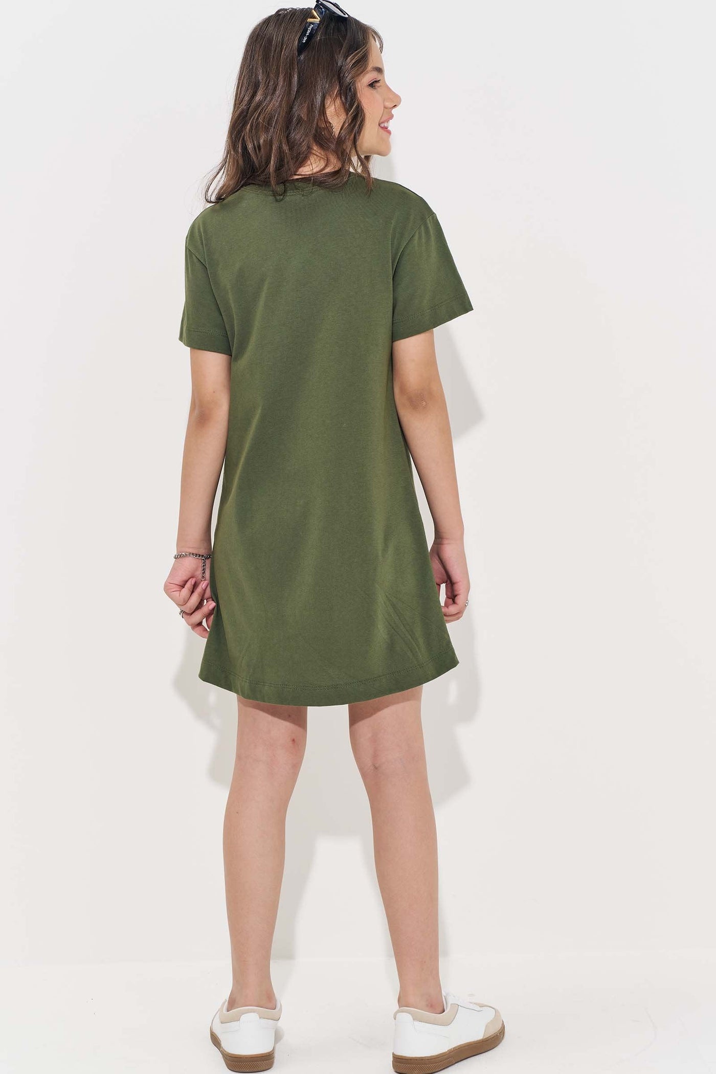 Vestido Tee Dress em Meia Malha 85721 Vic&Vicky Teen Menina